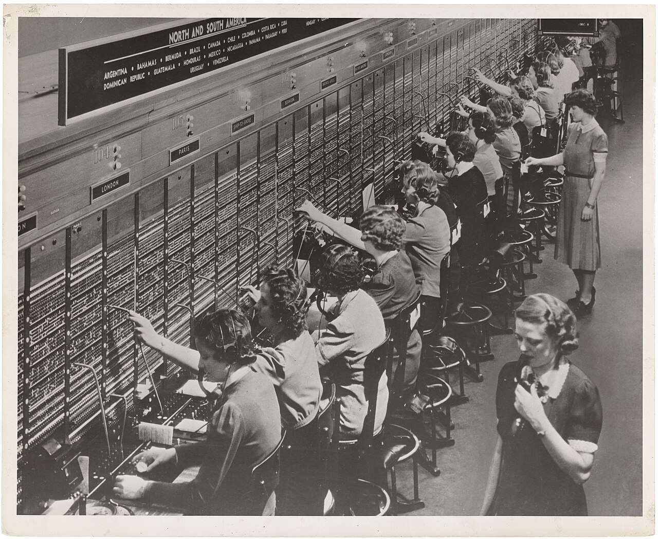 Photograph of Women Working at a Bell System Telephone Switchboard (3660047829)